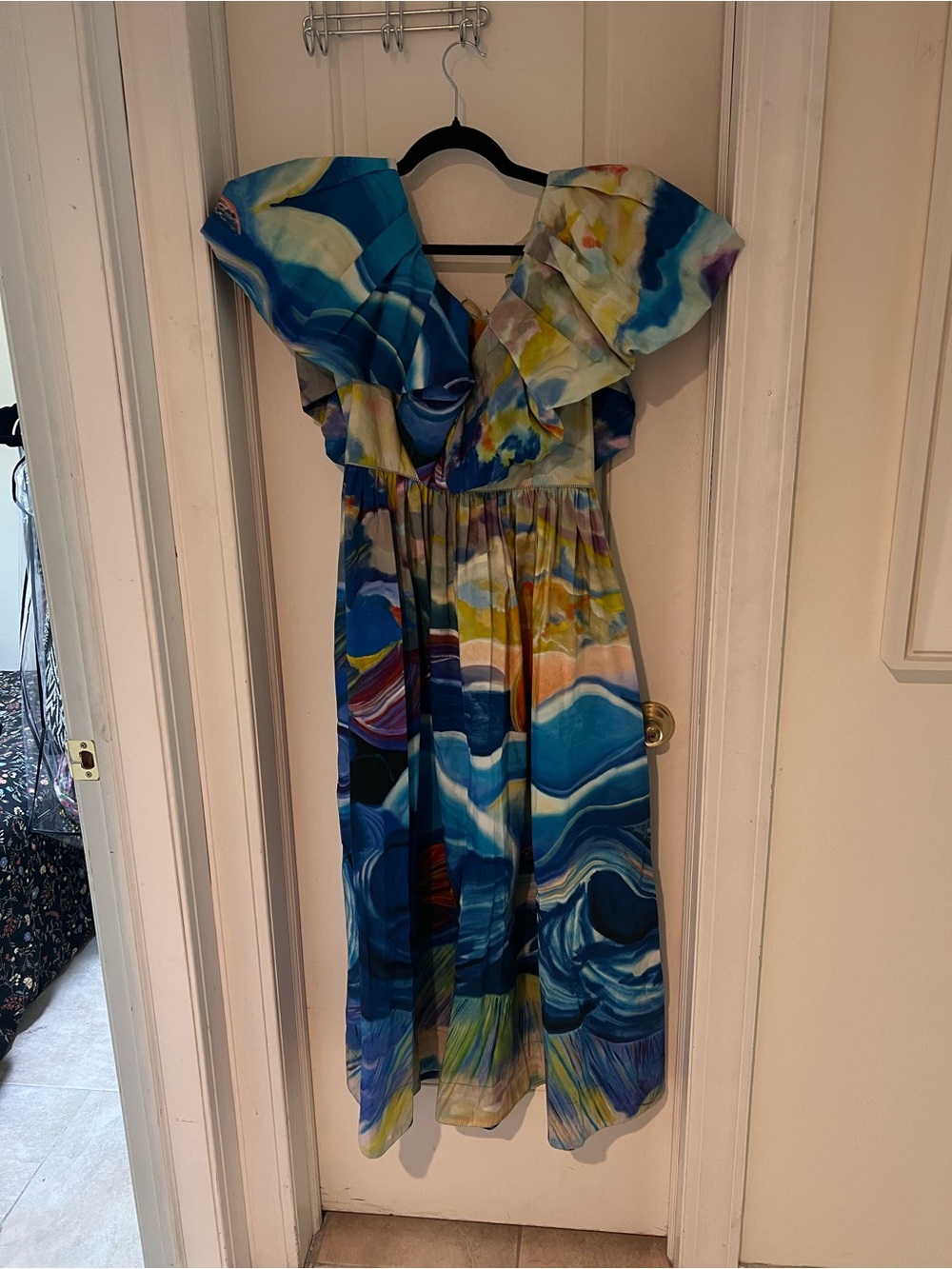 NWT Ulla Johnson Francesca Cotton Poplin Midi Dress - Size 6